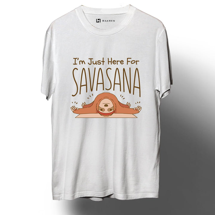 Savasana Round Neck Half Sleeve Unisex T-Shirt