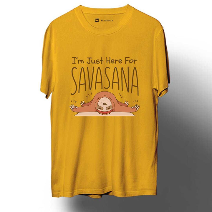 Savasana Round Neck Half Sleeve Unisex T-Shirt