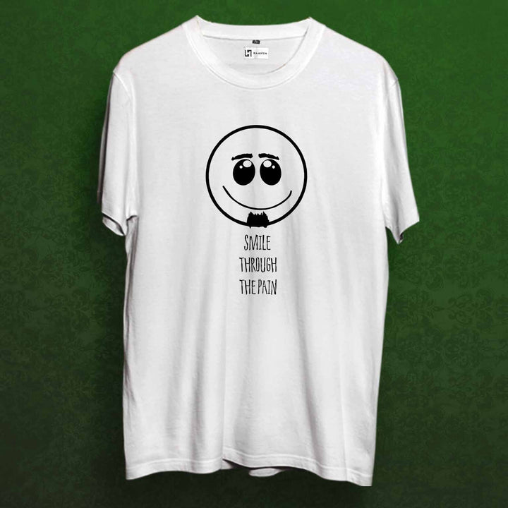 Smile Crew Neck  Sleeve Unisex T-Shirt