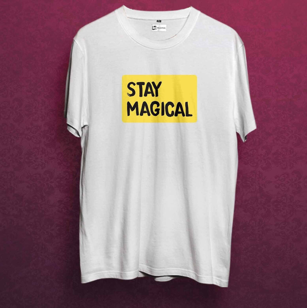Stay Magical Crew Neck  Sleeve Unisex T-Shirt - Haanum