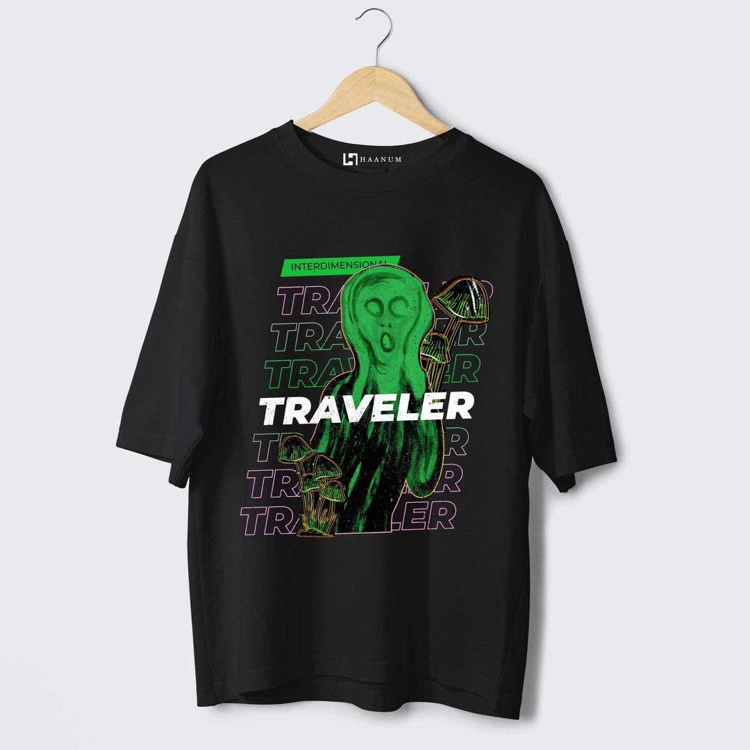 Trippy Traveller Oversized Tshirt - Haanum