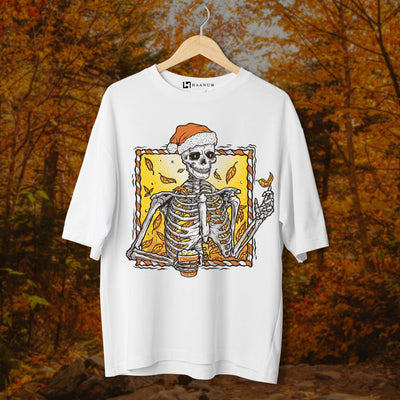 Autumn Skeleton Oversized Tshirt - Haanum