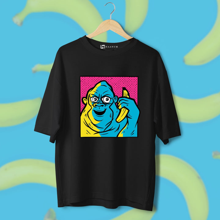 Banana Monkey Oversized Tshirt - Haanum