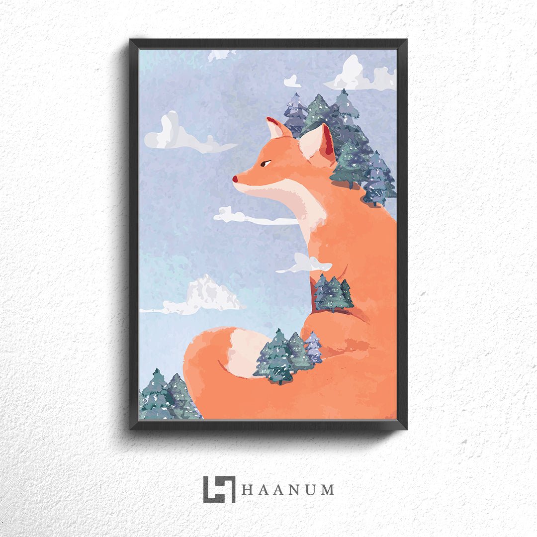 Calm Fox Poster - Haanum