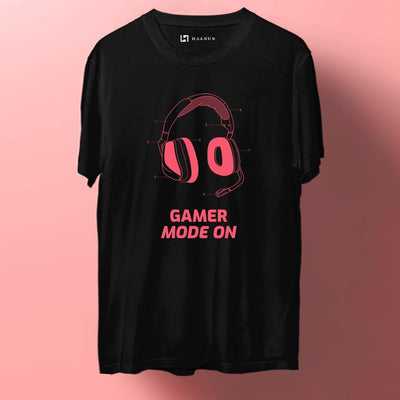 Gamer Round Neck Half Sleeve Unisex Tshirt - Haanum