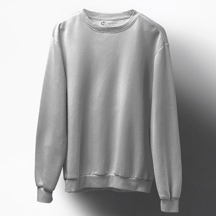 Grey Unisex Sweatshirt Plain