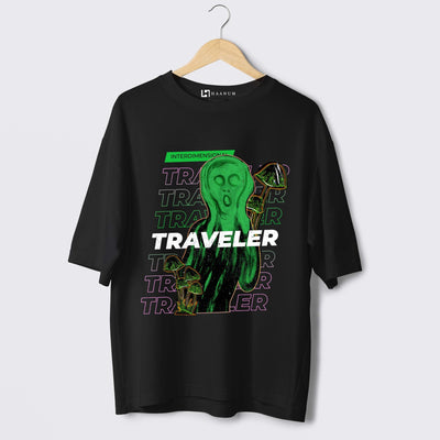 Trippy Traveller Oversized Tshirt - Haanum