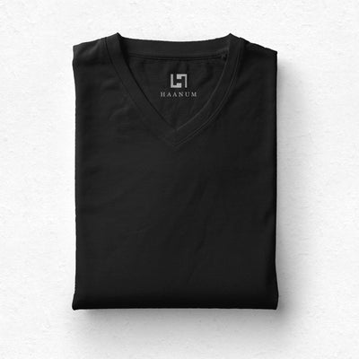 V-neck Half Sleeve Unisex T-shirts - Haanum
